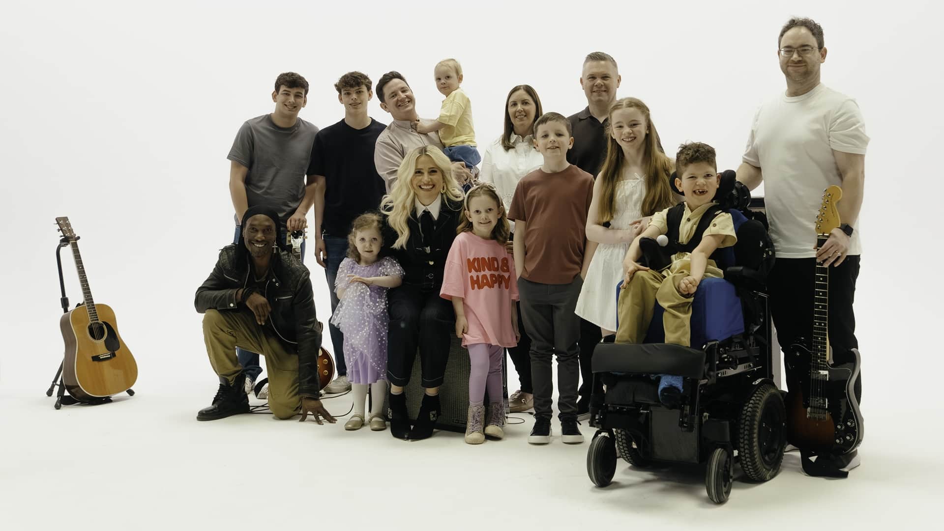 I'm Gonna Be (79 Miles) promo poster with families and musicians